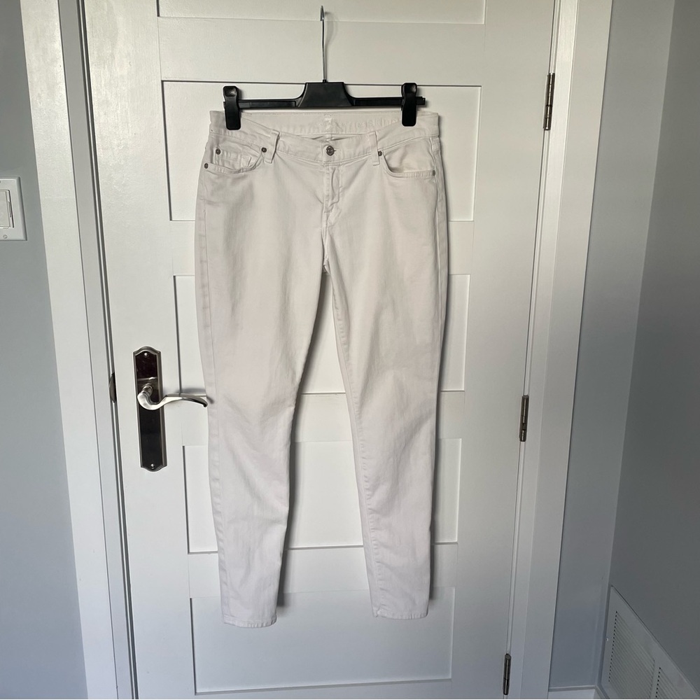 Women's White Jeans by 7 for all mankind